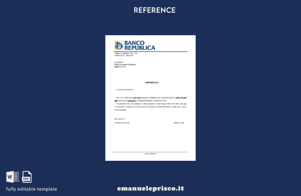 modello di riferimento per la chiusura del Banco República in stile verificato